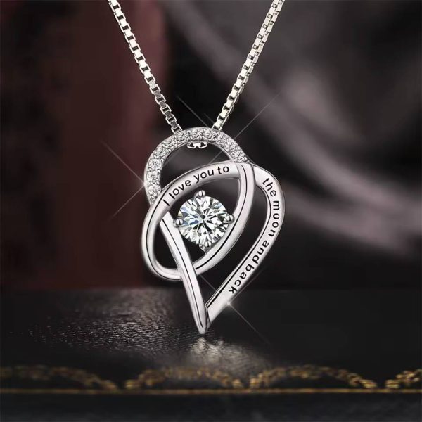 925 Silver Necklace I Love You Heart Pendant - Image 4