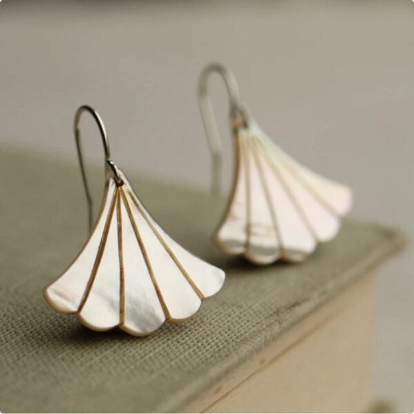 Pearl Drop Earrings - Image 3