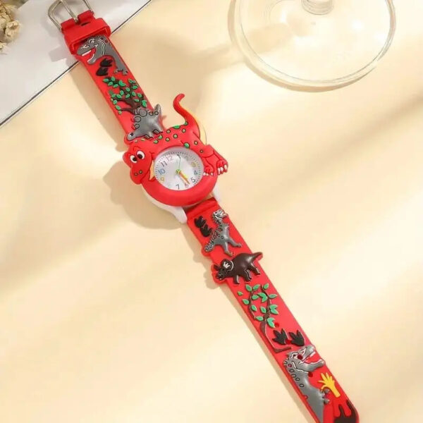 Kids Cartoon 3d Dinosaur Silicone Quartz Watch Student Watch - Image 5